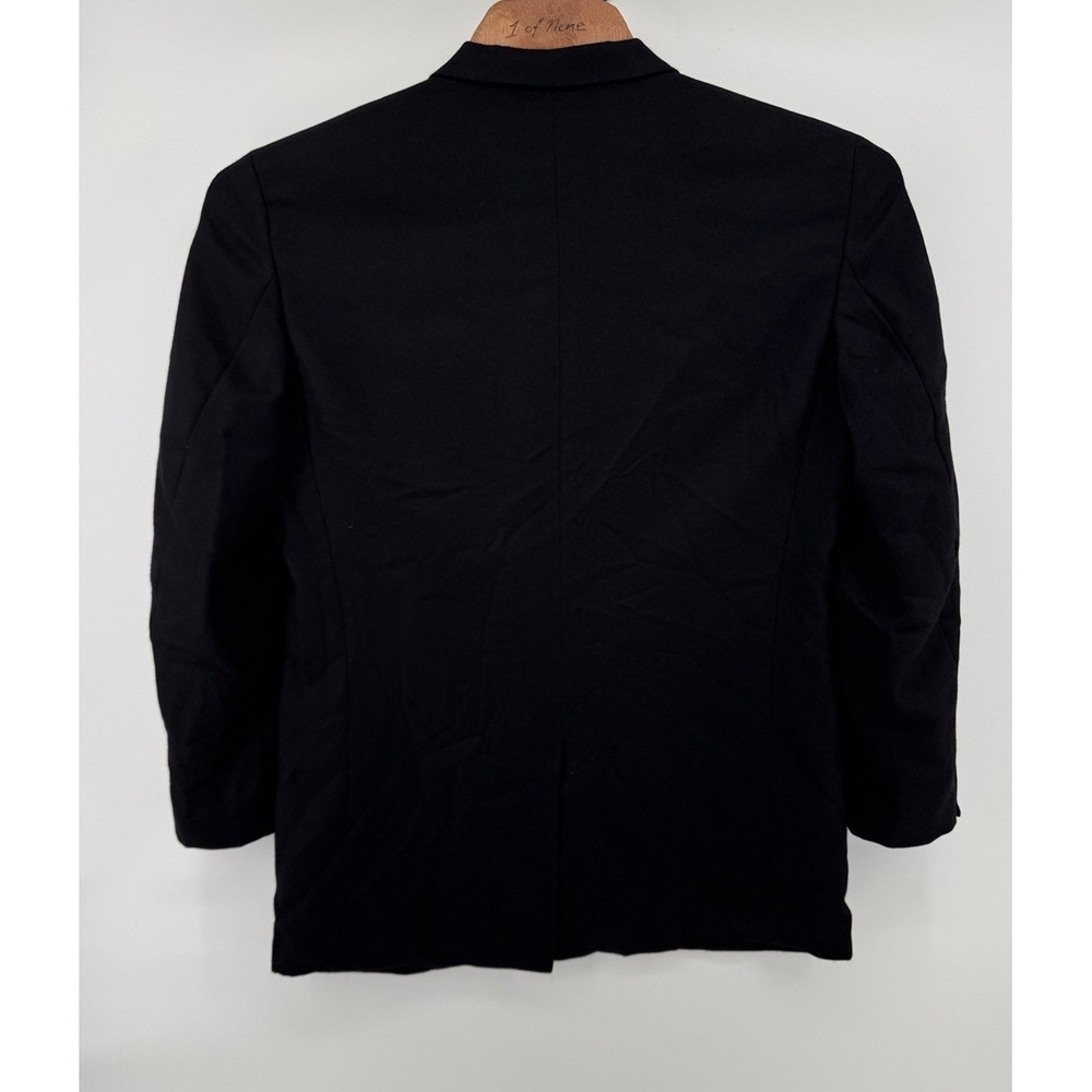 Arnold Brant Loro Piana Cashmere Cloud Solid Black Three Button Blazer 40L - Picture 3 of 9